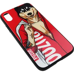 Чохол-накладка PUZOO Glass Printing with TPU Yuppie iPhone X Red Du - мініатюра 3