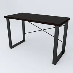 Письмовий стіл Ferrum-decor Драйв 750x1000x600 Чорний метал ДСП Венге Магія 32 мм (FRD-105341) - мініатюра 5
