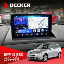 Штатна магнітола BMW X3 (E83) 2004-2010 Decker D9-006 4x64, 4G Decker (НФ-00003510)