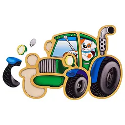 Дерев'яний пазл-вкладиш Трактор Ubumblebees (ПСД119) PSD119 пазл-контур
