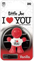 Ароматизатор на дефлектор Little JoeI LOVE YOU Vanilla Red Ваніль