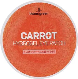 Антиоксидантні гідрогелеві патчі з морквою 60 шт Beauugreen Carrot Hydrogel Eye Patch - мініатюра 1