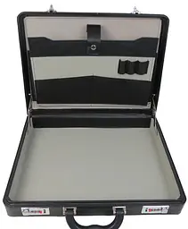 Дипломат чоловічий Portfolio 44х33х8 см Чорний (D17602) - мініатюра 7