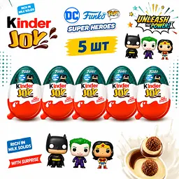 Комплект Kinder Joy Funko Pop DC Super Heroes  Супер Герої 5 шт  - мініатюра 2
