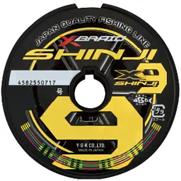 Шнур YGK X-Braid Shinji X9 200m (5 Colors And Yellow/Black Marks) #1 22.8lb - мініатюра 2