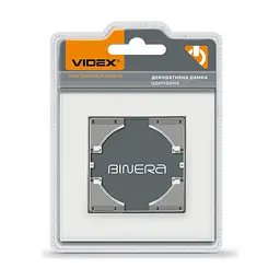 Рамка Videx BINERA біле скло одинарна (VF-BNFRG1H-W)