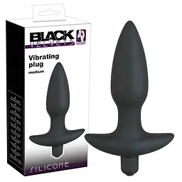 Анальна пробка Orion Black Velvet з вібрацією