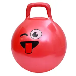М'яч для фітнесу Смайл MS 4856(Red) 45 см, з ручкою, 300 г