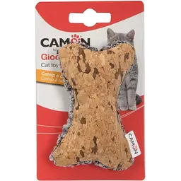 Іграшка для котів Camon Кісточка, з дзвіночком, з ароматом котячої м'яти, 9,4 см, в асортименті - мініатюра 2