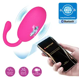 Віброяйце Pretty Love Doreen Electric Shock Egg Pink (App) - мініатюра 8