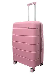 Валіза середня M+ з поліпропілену Milano bag 0305 84л Рожевий - мініатюра 2