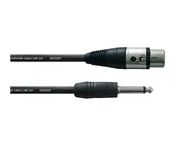 Микрофонный кабель Jack 6.3 Mono — XLR Female 5м Cordial CFM 5 FP - мініатюра 1