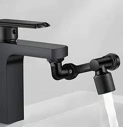Аератор-подовжувач для змішувача Rea Colt поворотний black REA-B6567 - мініатюра 2