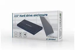 Ext.Rack Gembird EE2-U2S-5 для 2.5" SATA USB 2.0 Black - мініатюра 2