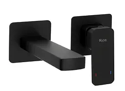 Змішувач для умивальника Rea Arlo + BOX прихованого монтажу black REA-B5609