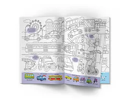 Віммельбух-розмальовка Кристал Бук Транспорт, 16 сторінок (F00029639) - мініатюра 2