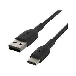 Дата кабель USB 2.0 AM to USB-C 1.0m PVC black Belkin (CAB001BT1MBK) - мініатюра 3
