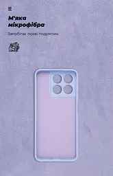 Чехол ArmorStandart ICON для ZTE Blade A35 4G / A55 4G с защитой камеры, лавандовый (ARM81527) - мініатюра 4