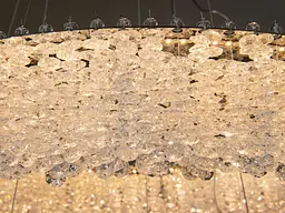 Підвісна люстра Diasha 505-600+400CH LED двоярусна кришталева люстра з регулюванням висоти та пультом, діаметр 60 см - мініатюра 5