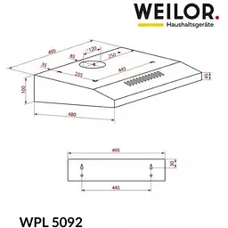 Витяжка Weilor WPL 5092 I - мініатюра 8