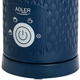 Спінювач для молока  Adler AD 4494 300 мл синій (капучинатор підігрів та холодна піна з антипригарним покриттям) - мініатюра 4