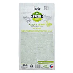 Сухий корм для активних собак малих і середніх порід Brit Fresh Duck/Millet Activ Run/Work 2.5 кг - мініатюра 4