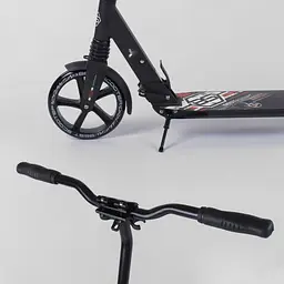 Самокат Best Scooter 84х14х33 см Чорно-червоний 000231536 - мініатюра 6