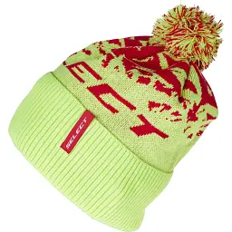 Шапка Select Pompon Hat 58 Yellow Red - мініатюра 2