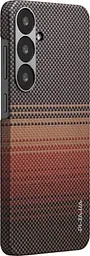 Чохол протиударний Pitaka Tactile Woven Edge Case MagSafe для Samsung Galaxy S25 (S931) Sunset KS2503