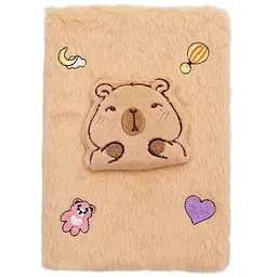 Блокнот плюшевий ZiBi Kids Line Capybara А5 80 аркушів у клітинку, дизайн в асортименті (ZB.700015) - мініатюра 7