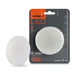 Лампочка Videx LED GX53 8W 3000K 220V (VL-GX53-08533) - мініатюра 6