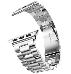 Металевий ремінець Primo Steel годинника Apple Watch 42 мм, 44 мм, 45 мм Silver - мініатюра 2