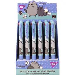 Ручка кулькова автоматична Yes Pusheen 0,7 мм 4 кольори (412265) - мініатюра 3