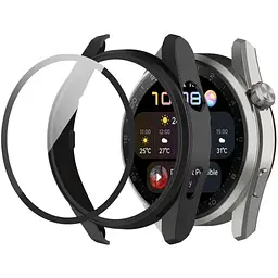 Чохол-накладка DK Пластик Soft-Touch Glass Full Cover для Huawei Watch 3 Pro (black) - мініатюра 3