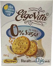 Печиво Elgorriaga Elgo Vita з насінням чіа без цукру 150 г (8410255913352)