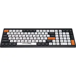 Bluetooth Клавіатура OfficePro SK985BO Wireless/Bluetooth Black/White UA - мініатюра 2