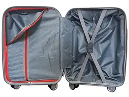 Валіза міні XS+ з поліпропілену Milano bag 0305 40л Срібна - мініатюра 5