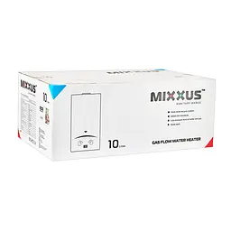 Газова колонка Mixxus GWH-0310 Basic Glass димохідна 10 л/хв (панель зі скла з малюнком) WH0024 - мініатюра 6