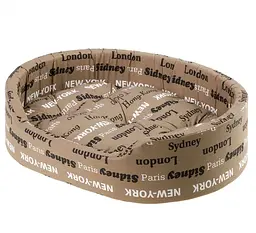 Лежак для собак та котів Ferplast Dandy Cities 45 коричневий 45х35х13 см 82941096