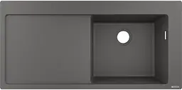 Кухонна мийка Hansgrohe S514-F450 1050x510 поличка зліва Stonegrey 43314290, Сірий