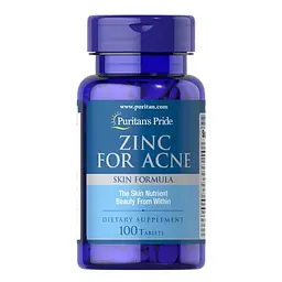 Цинк Zinc for Acne 100 таблеток Puritan's Pride vit0004722