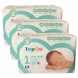 Підгузки Lupilu Skin Care Newborn 1 (2-5 кг), 69 шт