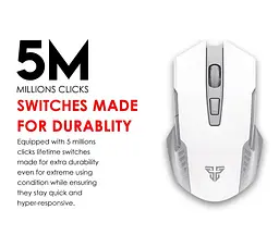 Ігрова бездротова миша Fantech WG-10 RAIGORII PixArt 10G White - мініатюра 4