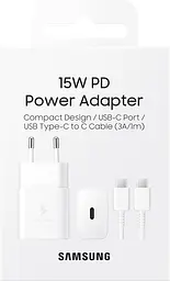 Мережевий зарядний пристрій 15W White Samsung teh0026815 - мініатюра 5