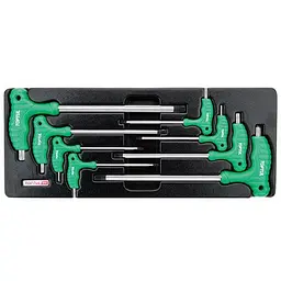 Набір ключів TORX з ручкою L-обр. у ложементі Toptul GAAT0804