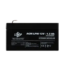 Акумулятор AGM LPM 12V - 1.3 Ah