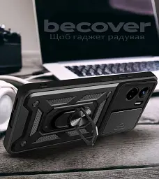 Панель BeCover Military для Honor 90 Lite Black (710999) - мініатюра 3