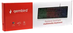 Клавіатура Gembird KB-UML-01-UA RGB Black - мініатюра 2