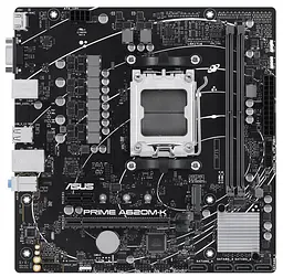 Материнська плата AM5 Asus PRIME A620M-K, A620, 2xDDR5, Int.Video (CPU), 4xSATA3, 1xM.2, 1xPCI-E 4.0 x16, 1xPCI-E 3.0 x1, Realtek 5.1, Realtek 1Gb, 4xUSB3.2/6xUSB2.0, VGA/HDMI, MicroATX - мініатюра 2