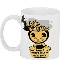 Кухоль GeekLand Bendy and the Ink Machine Бенді та чорнильна машина BM .02.17 330 мл білий - мініатюра 3